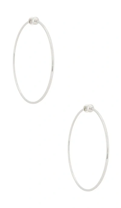 Jenny Bird Icon Large Hoop Earrings In Metallic