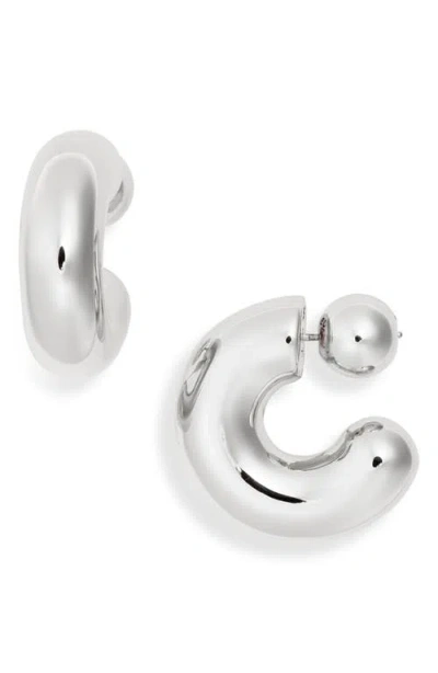 Jenny Bird Large Tome Hoop Earrings In High Polish Silver