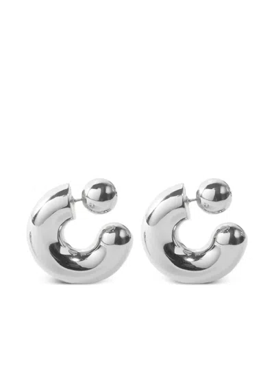 Jenny Bird 라지 톰 후프 이어링 In Silver