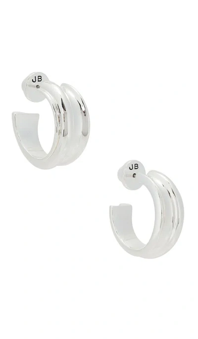 Jenny Bird Lennon Hoops In Silver