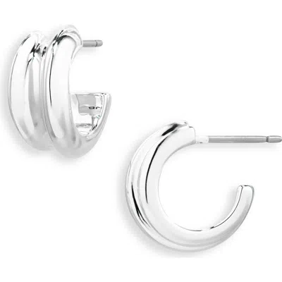 Jenny Bird Lennon Mini Hoop Earrings In Metallic