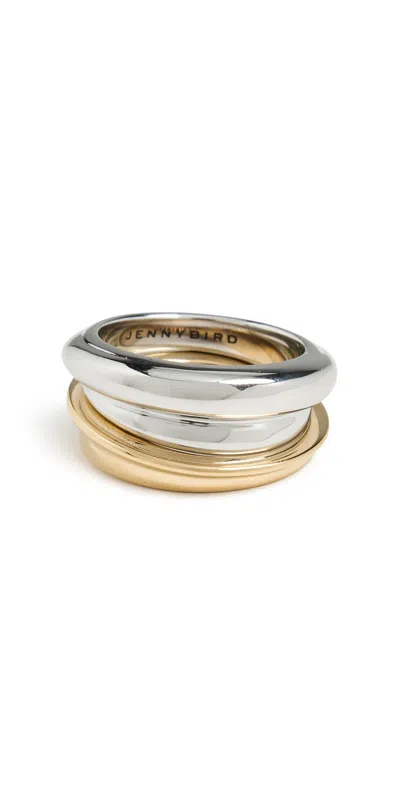 Jenny Bird Lennon Ring Set Two Tone