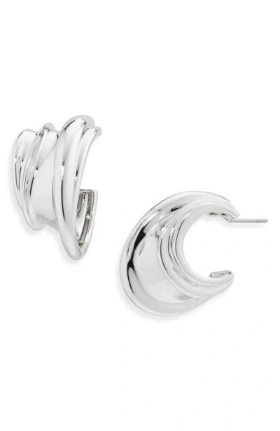 Jenny Bird Leona Hoop Earrings In Metallic
