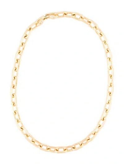 Pre-owned Jenny Bird Liore Chain Link Necklace, 18" In Multi