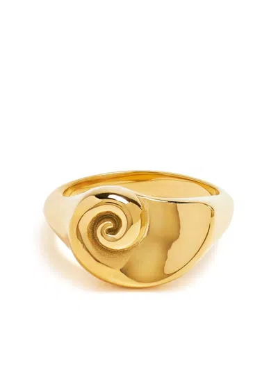 Jenny Bird Lucille Signet Ring In Gold