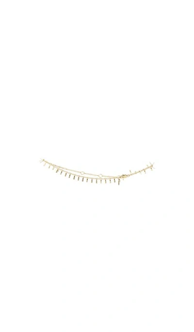 Jenny Bird Lumi Anklet In Metallic Gold