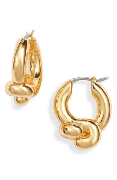 Jenny Bird Maeve Knotted Hoop Earrings In Gold
