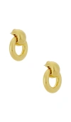 Jenny Bird Mega Faye Knockers Drop Earrings In Metallic Gold
