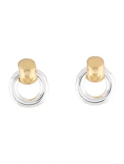Pre-owned Jenny Bird Mega Faye Knockers Drop Earrings In Multi