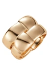 Jenny Bird Mega Woven Square Bangle In Orange