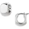 Jenny Bird Mila Huggie Hoop Earrings In Silver