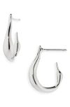 Jenny Bird Mini Collette Hoop Earrings In Silver