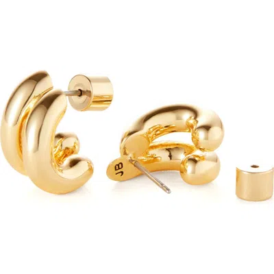 Jenny Bird Mini Florence Double Hoop Earrings In Gold