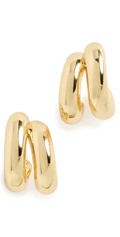 Jenny Bird Mini Florence Hoop Earrings Gold