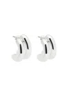Jenny Bird Mini Florence Silver-plated Hoop Earrings In Silver