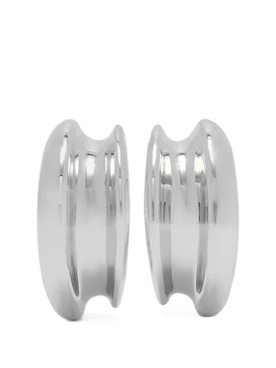 Jenny Bird Mini Lennon Hoop Earrings In Silver