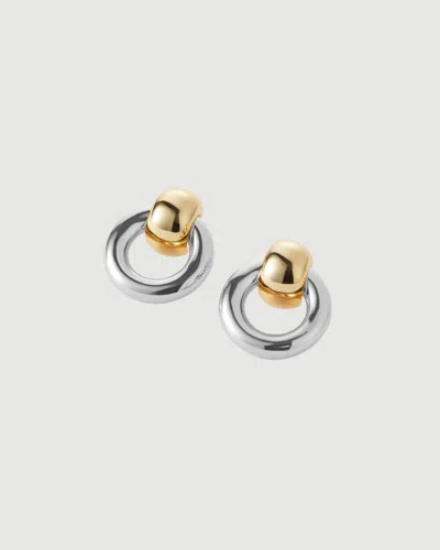 Jenny Bird Mini Puffy Faye Knockers Two-tone In Metallic