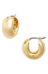 Jenny Bird Mini Tome Huggie Hoop Earrings In Gold