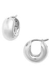 Jenny Bird Mini Tome Huggie Hoop Earrings In Metallic
