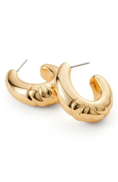 Jenny Bird Nelle Slim Hoop Earrings In Gold
