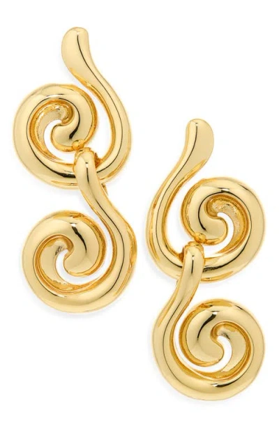Jenny Bird Nico Drop Earrings In High Polish Gold