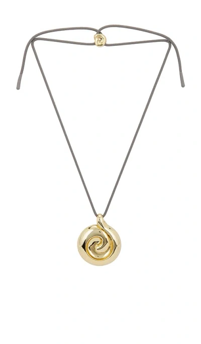 Jenny Bird Nico Mirror Rope Necklace In Metallic Gold