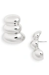 Jenny Bird Non-stop Drip Earrings In High Polish Silver