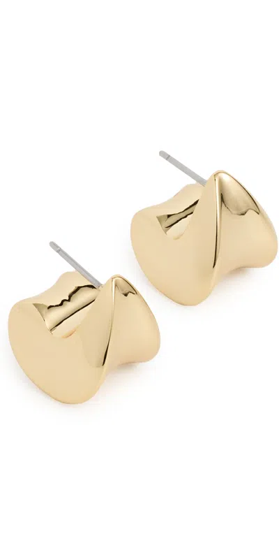 Jenny Bird Paige Puffs Hoop Earrings Gold