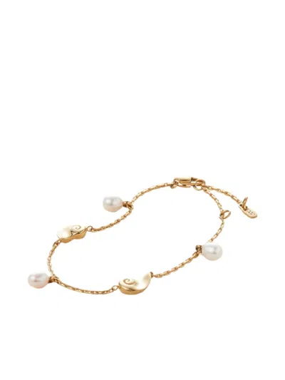 Jenny Bird Pearl-embellished Bracelet In Gold