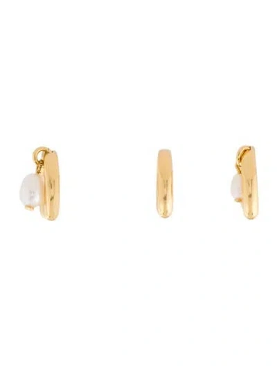 Pre-owned Jenny Bird Pearl Romi Ear Cuff Set In Multi