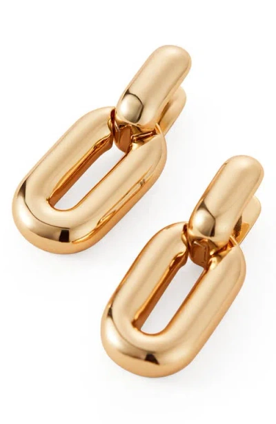 Jenny Bird Puffy Detachable Link Earrings In Gold