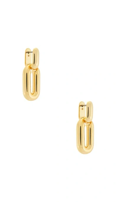 Jenny Bird Puffy Detachable Link Earrings In Metallic Gold