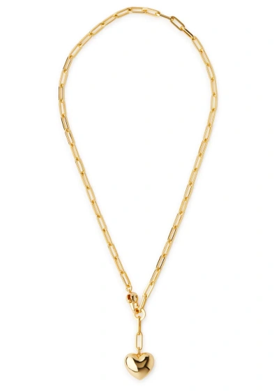 Jenny Bird Puffy Heart 14kt Gold-dipped Necklace