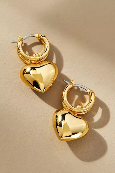 Jenny Bird Puffy Heart Huggie Earrings In Assorted