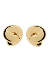 Jenny Bird Rio Button 14kt Gold-plated Stud Earrings In Gold