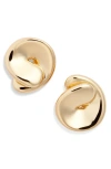 Jenny Bird Rio Button Stud Earrings In Gold