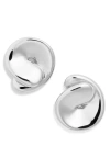 Jenny Bird Rio Button Stud Earrings In Metallic