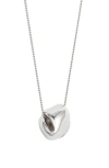 Jenny Bird Rio Pendant Necklace In High Polish Silver