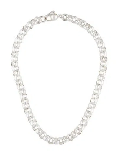 Pre-owned Jenny Bird Rodin Rolo Chain Necklace, 17" In Multi