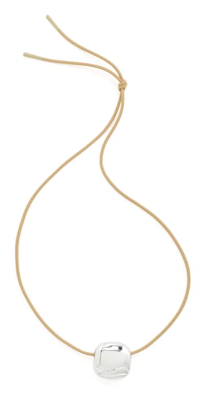 Jenny Bird Rue Rope Necklace High Polish Silver