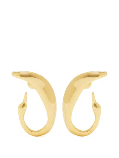Jenny Bird Sculptural Earrings In Gold