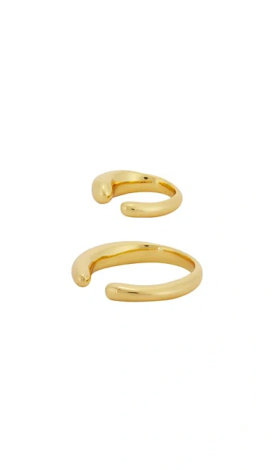Jenny Bird Sila Ear Cuff Set In 金色