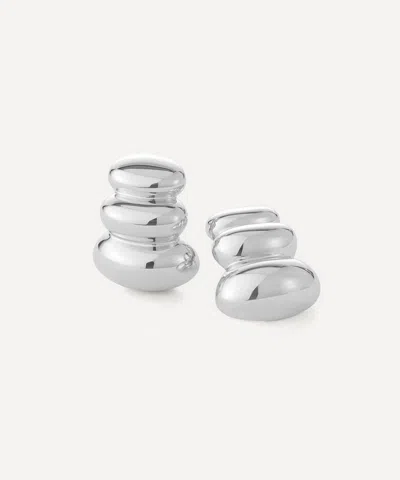 Jenny Bird Silver-plated Non-stop Stud Earrings