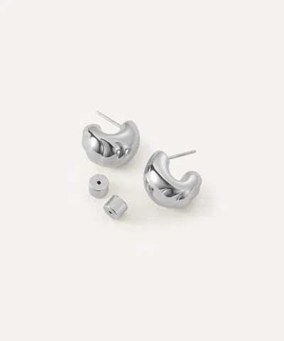 Jenny Bird Silver-plated Nelle Hoop Earrings