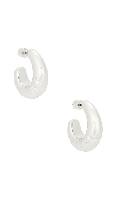 Jenny Bird Slim Nelle Hoops In Metallic