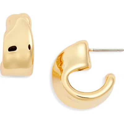 Jenny Bird Small Aurelia Hoop Earrings In High Polish Gold