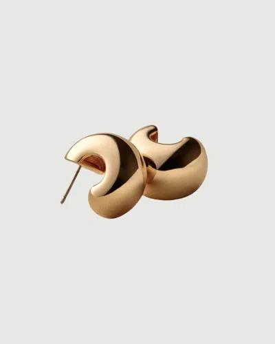 Jenny Bird Small Gemma Hoops Gold In Yellow
