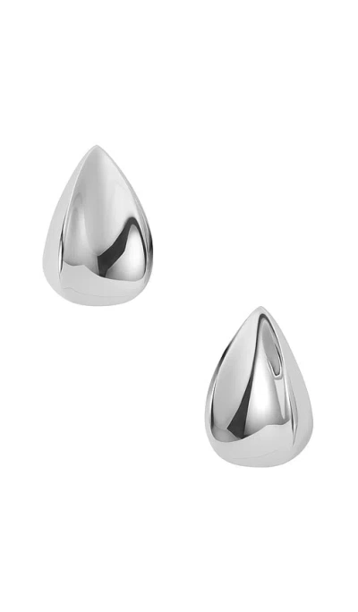 Jenny Bird Small Margeaux Puff Earrings In Silver