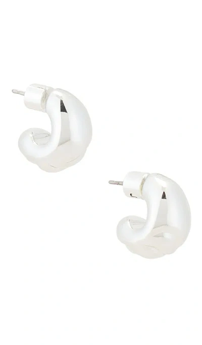 Jenny Bird Small Nelle Hoops In Silver