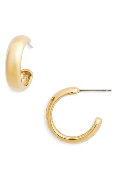 Jenny Bird Small Staple Hoop Earrings In Gold